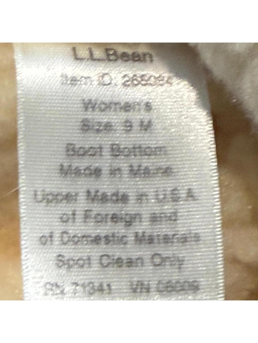 LL Bean Women's Duck Shearling Wool Lined Black Duck Boots Boots Size 9M - Picture 9 of 9